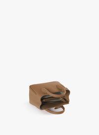 Cinzia Rocca Sac à bandoulière en cuir couleur tabac