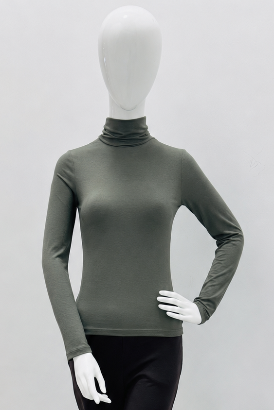 Majestic Filatures Soft Touch Long-Sleeve Turtleneck - Volcanic Rock