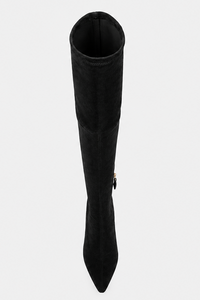L'Agence Clarin II Over-The-Knee Boot Black Suede