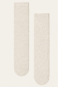 Wolford Cotton Diamond Socks Whipped Cream