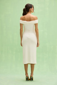 PatBO Cora Knit Skirt Off White