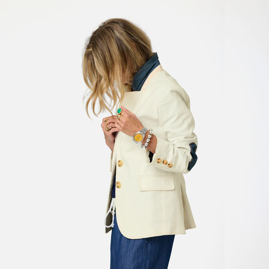 Blazer d'Été Kerri Rosenthal Crème