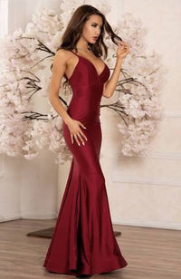 Jessica Angel Spaghetti Crossover Front Gown