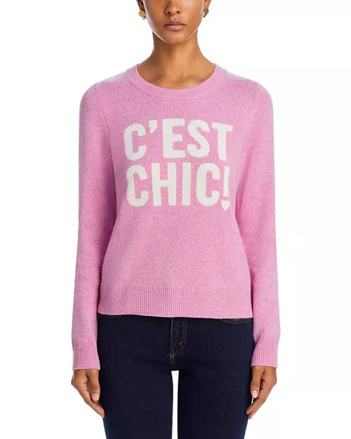 The Cinq à Sept C'est Chic! Graphic Crewneck Pullover