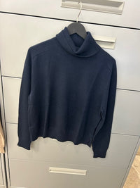 Notshy Marine Pola Relaxed Turtleneck Sweater