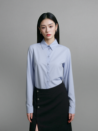Mary N Max Classic Stretch Cotton Shirt