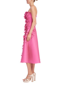Badgley Mischka Gazar 3D Midi Magenta