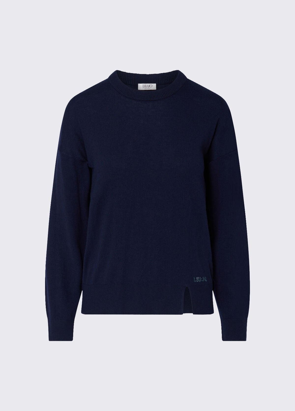 Pull en mélange de laine Liu Jo White - Nuit Noir/Dark Blue