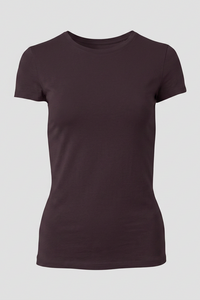 Majestic Filatures Soft-Touch Short-Sleeve Crewneck - Chocolate Mousse
