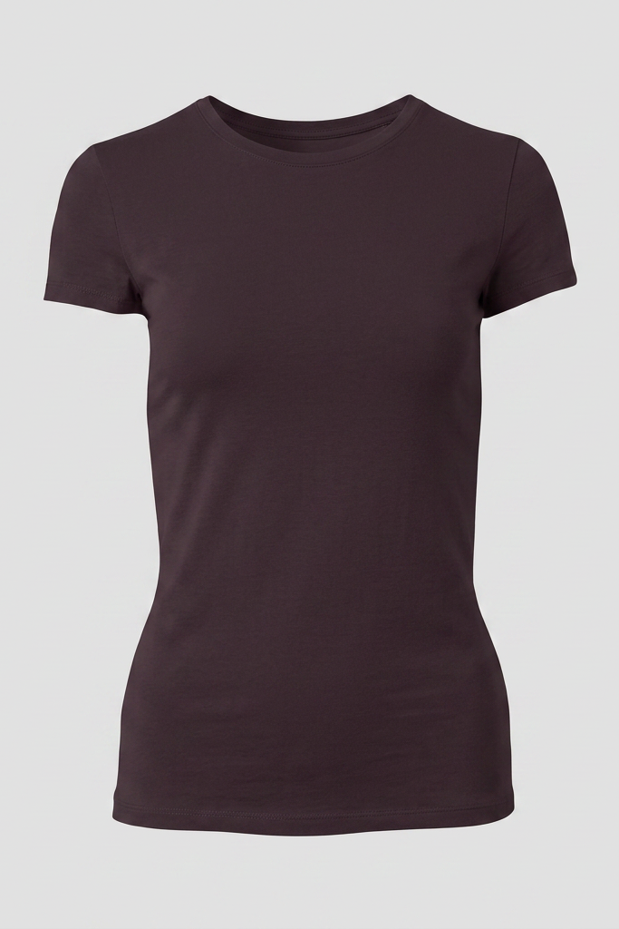 Majestic Filatures Soft-Touch Short-Sleeve Crewneck - Chocolate Mousse