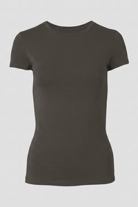 Majestic Filatures Soft-Touch Short-Sleeve Crewneck - Volcanic Rock