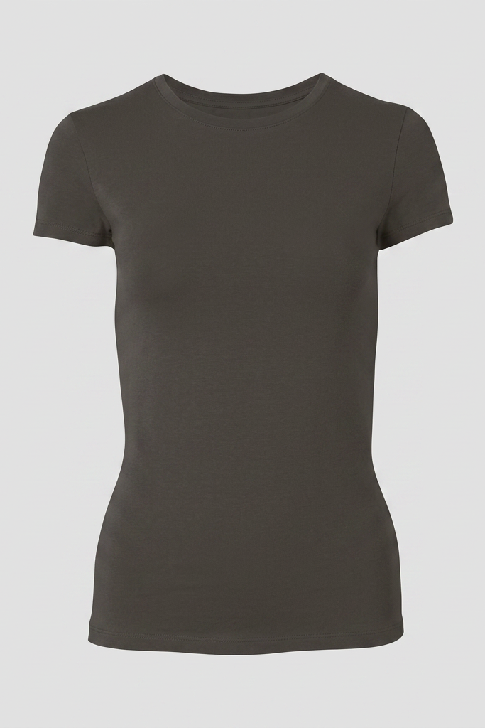 Majestic Filatures Soft-Touch Short-Sleeve Crewneck - Volcanic Rock