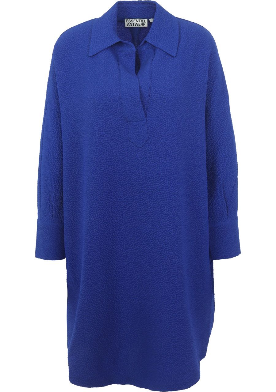 Essentiel Antwerp KAMELEON-II22 Robe polo oversize Kameleon bleu indigo Ink