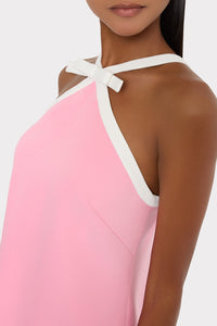 Milly Shane Cady Mini Dress in Baby Pink