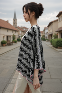 Missoni Zig Zag Knit Poncho