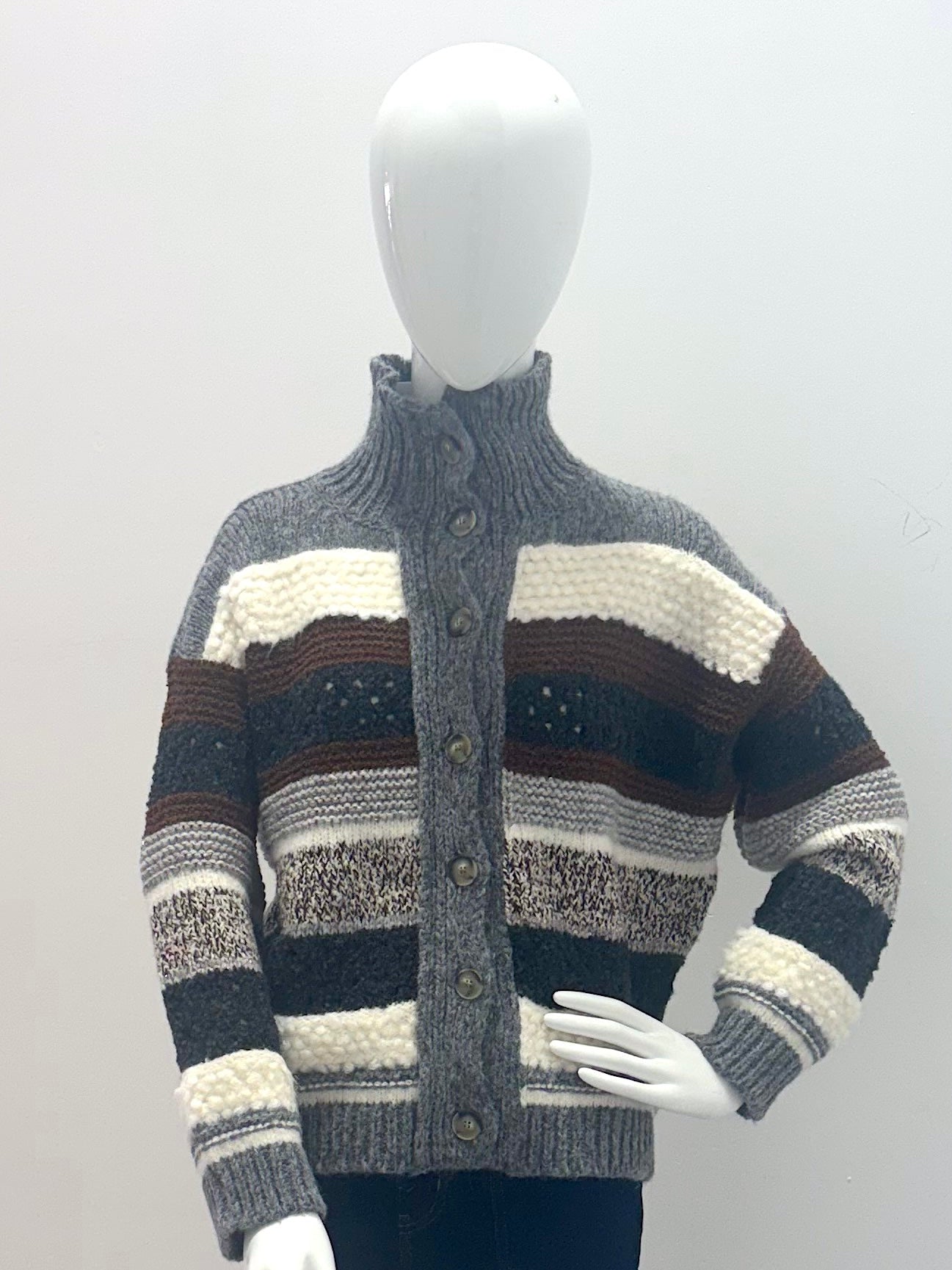 Tonet Avanti Cardigan Grey Rust