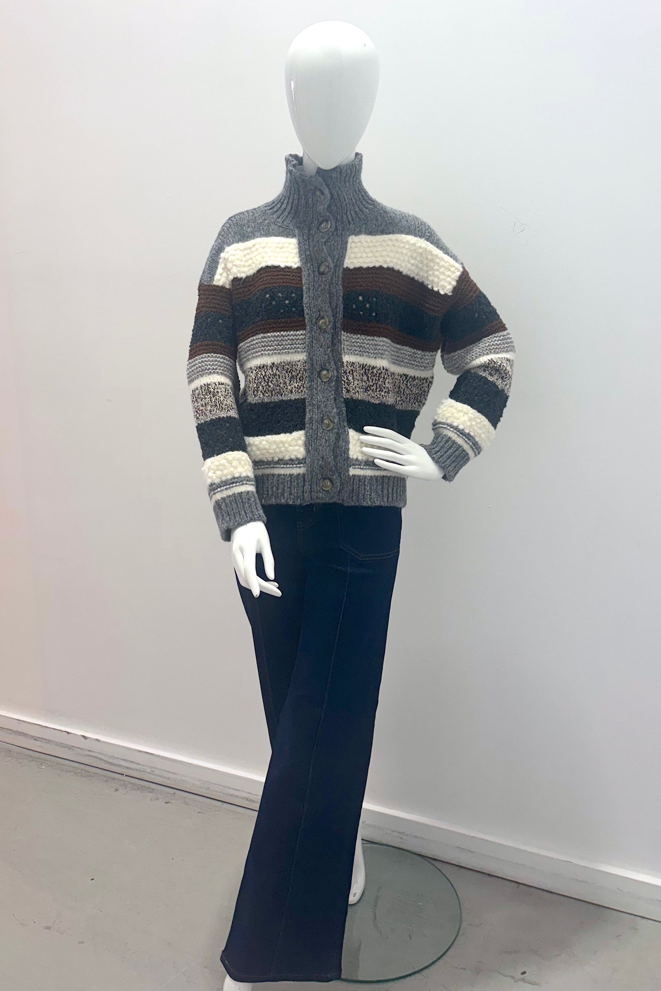 Tonet Avanti Cardigan Grey Rust