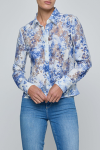 Blouse en dentelle L'Agence Maia Iv/Bl Wtrclr Psly