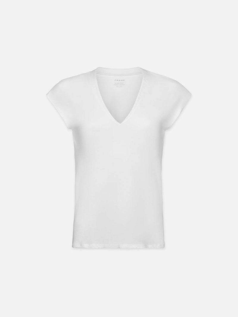 Frame Mid Rise V-Neck Tee