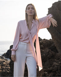 Émanou Alexandra Silk Blend Relaxed Fit Blouse