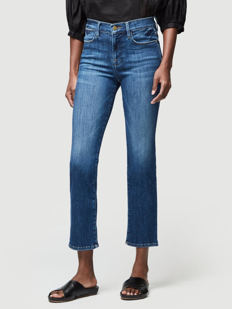 Frame High Rise Slim Straight 7/8 Jean