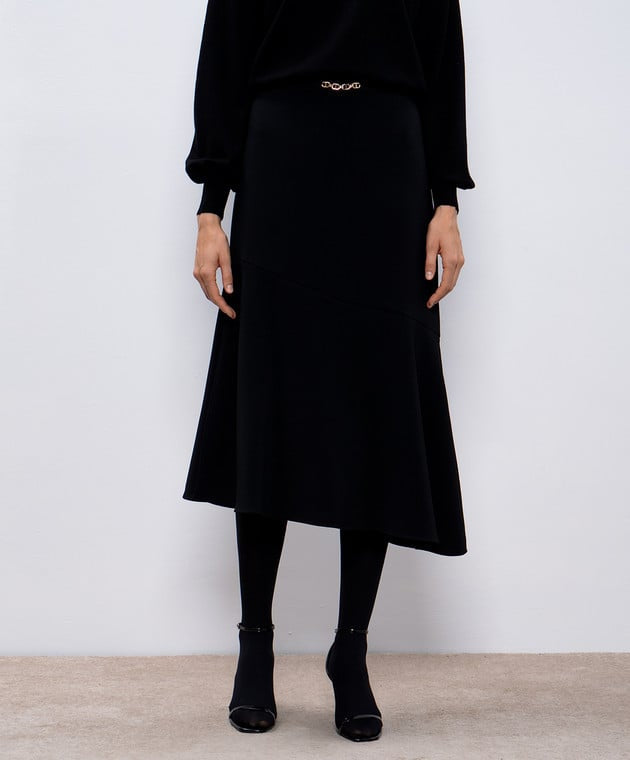 Twinset Midi Skirt With Oval T Chain