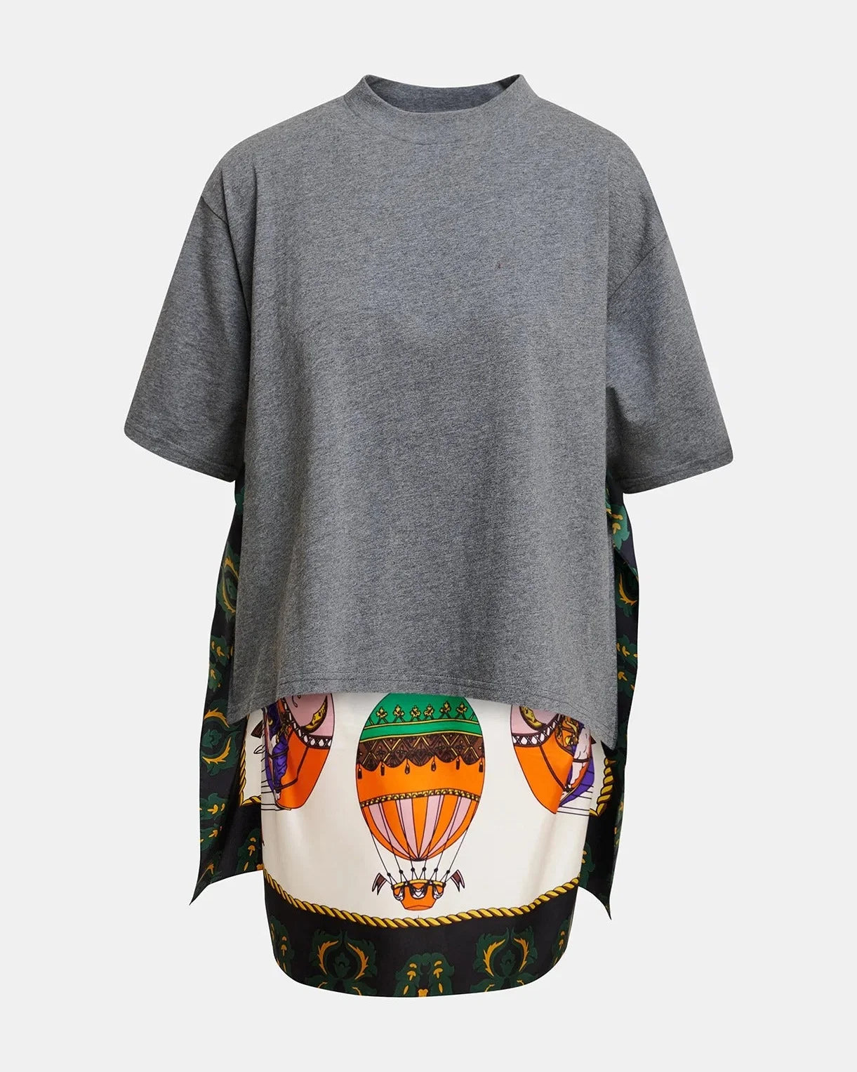 Essentiel K1BL-COMBO1 Kassis T-shirt avec foulard en soie Noir