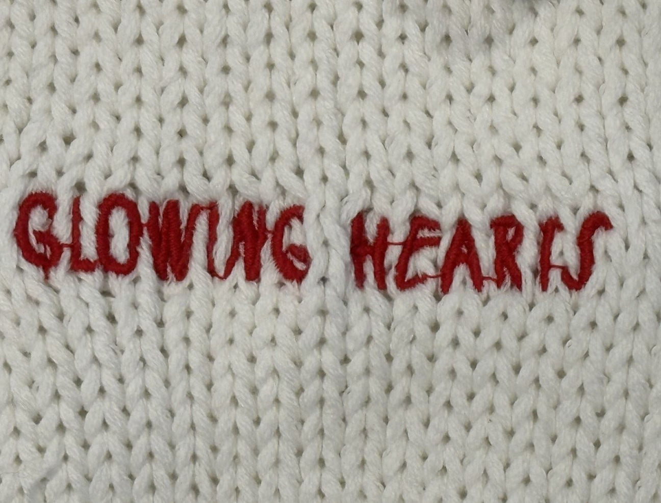 Kerri Rosenthal Canada Boyfriend Maple Leaf Cotton Sweater White