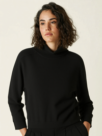 Notshy Black Pola Relaxed Turtleneck Sweater
