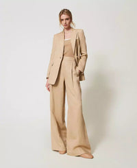 Twinset Trompe-l'œil fitted knit top