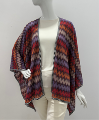 Missoni Zig Zag Knit Poncho