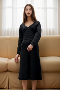 Twinset Ribbed Knit Dress