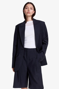 Smythe Oversized Layered Blazer With Detachable Vest