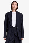 Smythe Oversized Layered Blazer With Detachable Vest