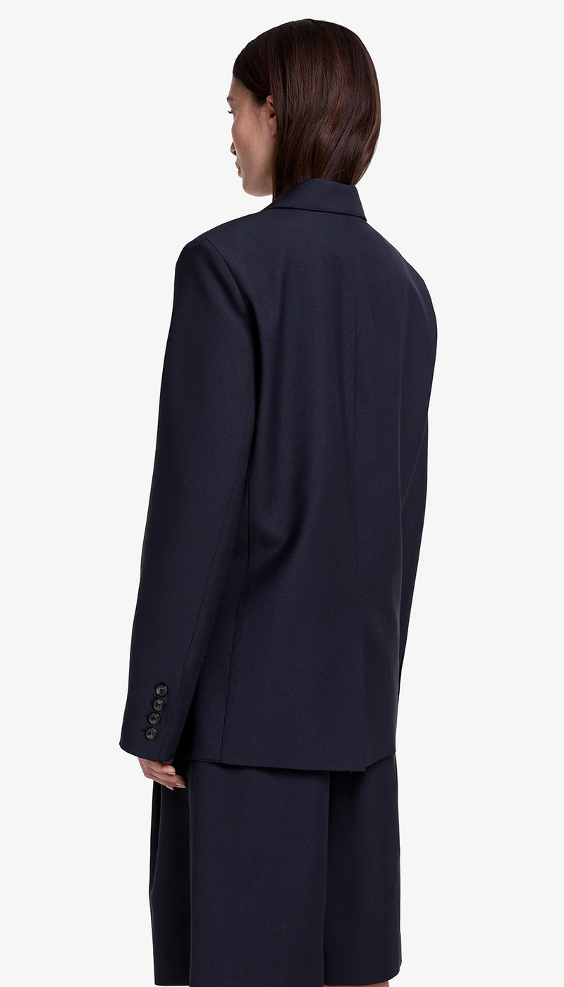 Smythe Oversized Layered Blazer With Detachable Vest