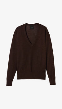 Smythe Boyfriend V-Neck Sweater Tobacco
