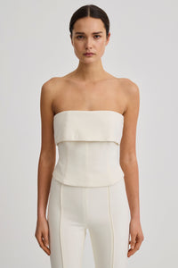 Smythe FA26094-IVORY Bustier superposé blanc d’hiver