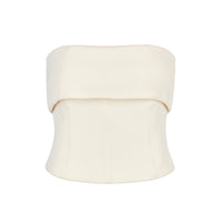 Smythe FA26094-IVORY Bustier superposé blanc d’hiver