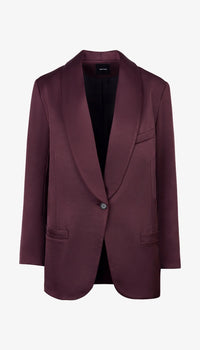 Smythe Shawl Collar Oversized Blazer Mocha