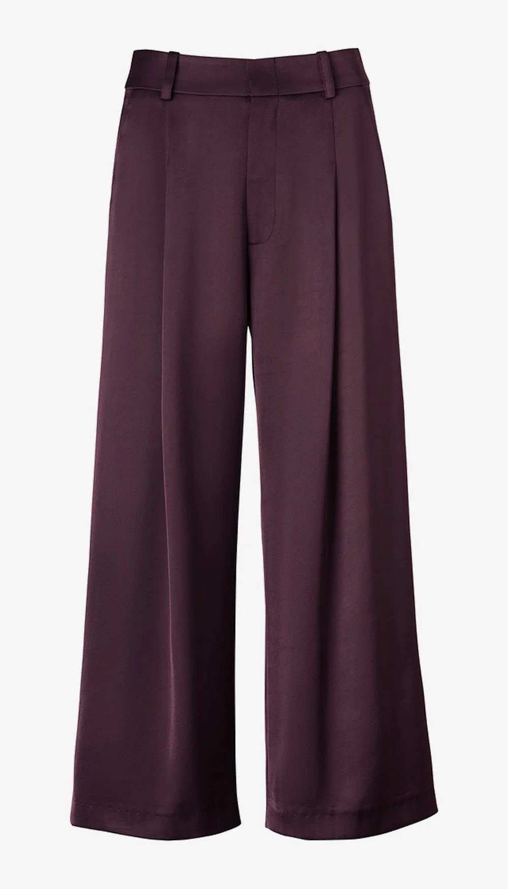 Smythe Cropped Pleated Trouser Mocha