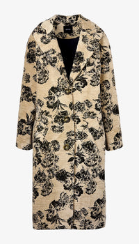 Smythe Raglan Coat Olive Leopard
