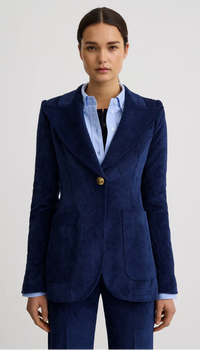 Smythe Patch Pocket Birkin Blazer Blue