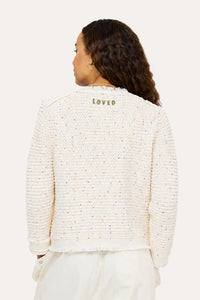Kerri Rosenthal Fringe Beau-Lero Cardigan - Natural