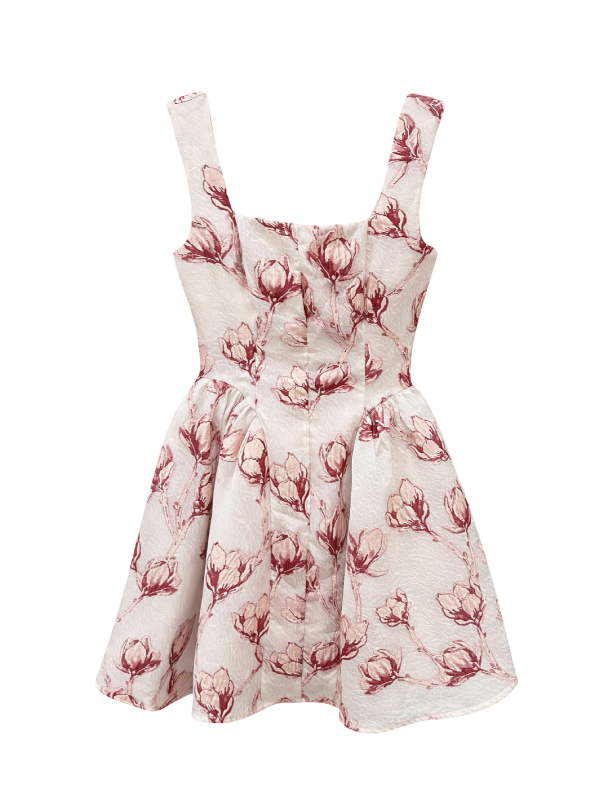 Mini-robe sans manches à fleurs Milly Erin Rose/Blanc