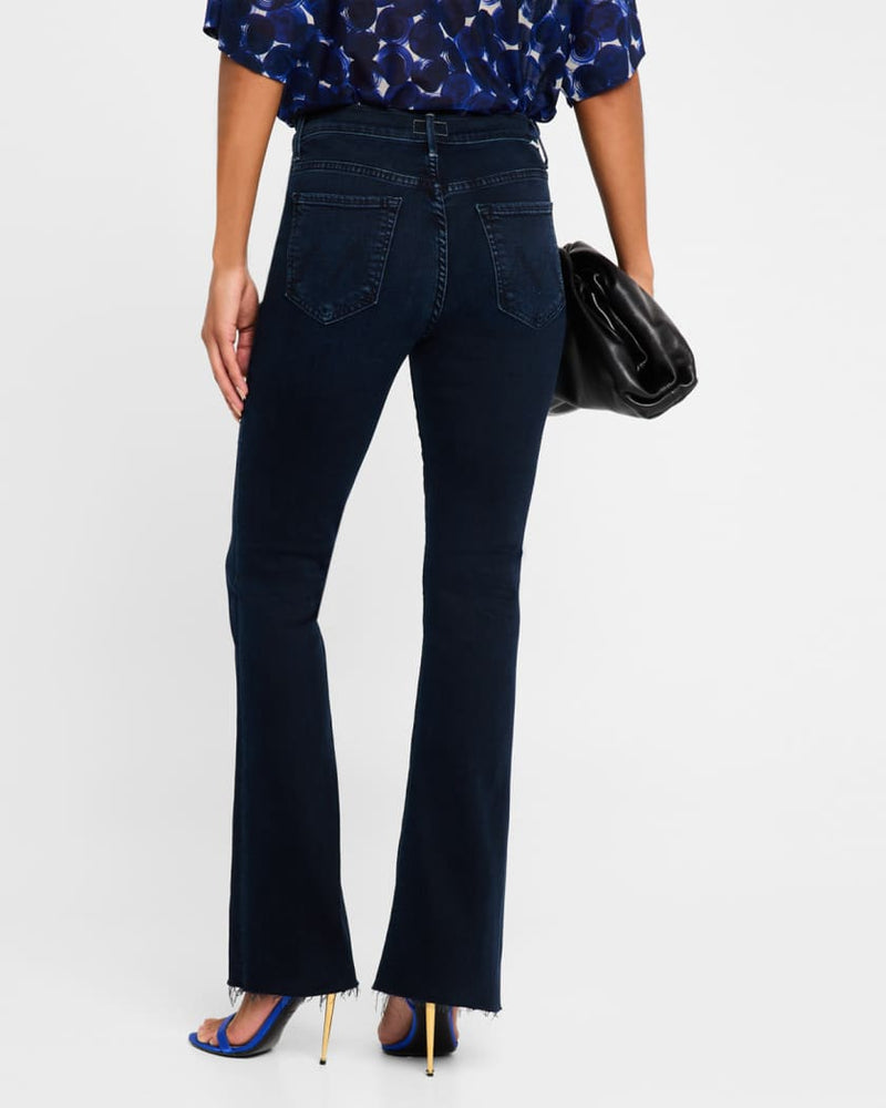 Mother Weekender Fray Chip Flared Jeans