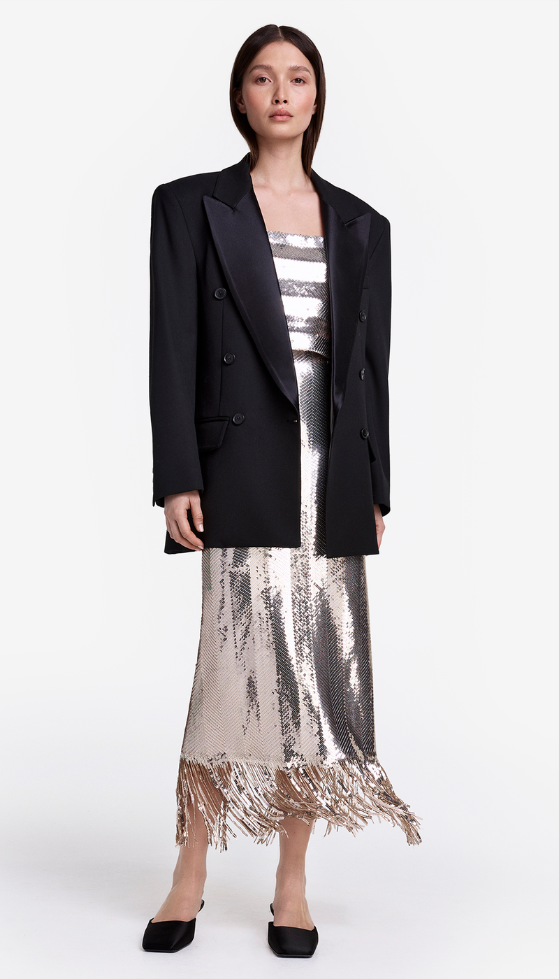 Smythe DB Peaked Lapel Tux Blazer