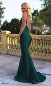 Jessica Angel Spaghetti Crossover Front Gown
