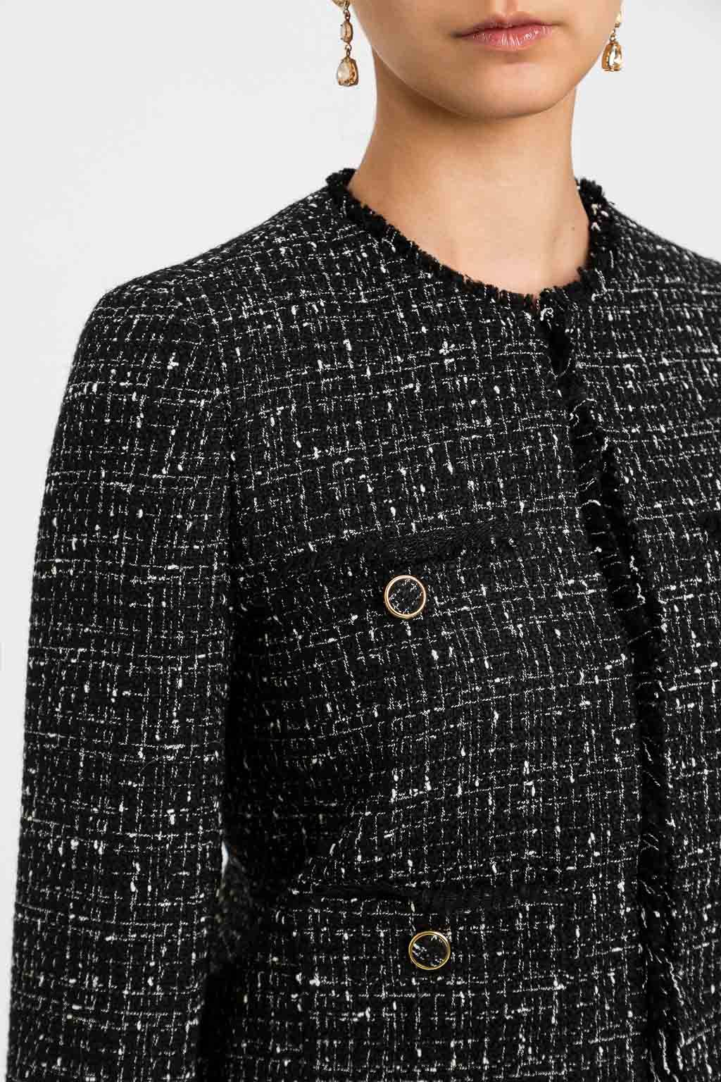 Twinset Boucle Jacket Black Lily