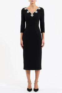 Robe midi Harlynn Rebecca Vallance noire