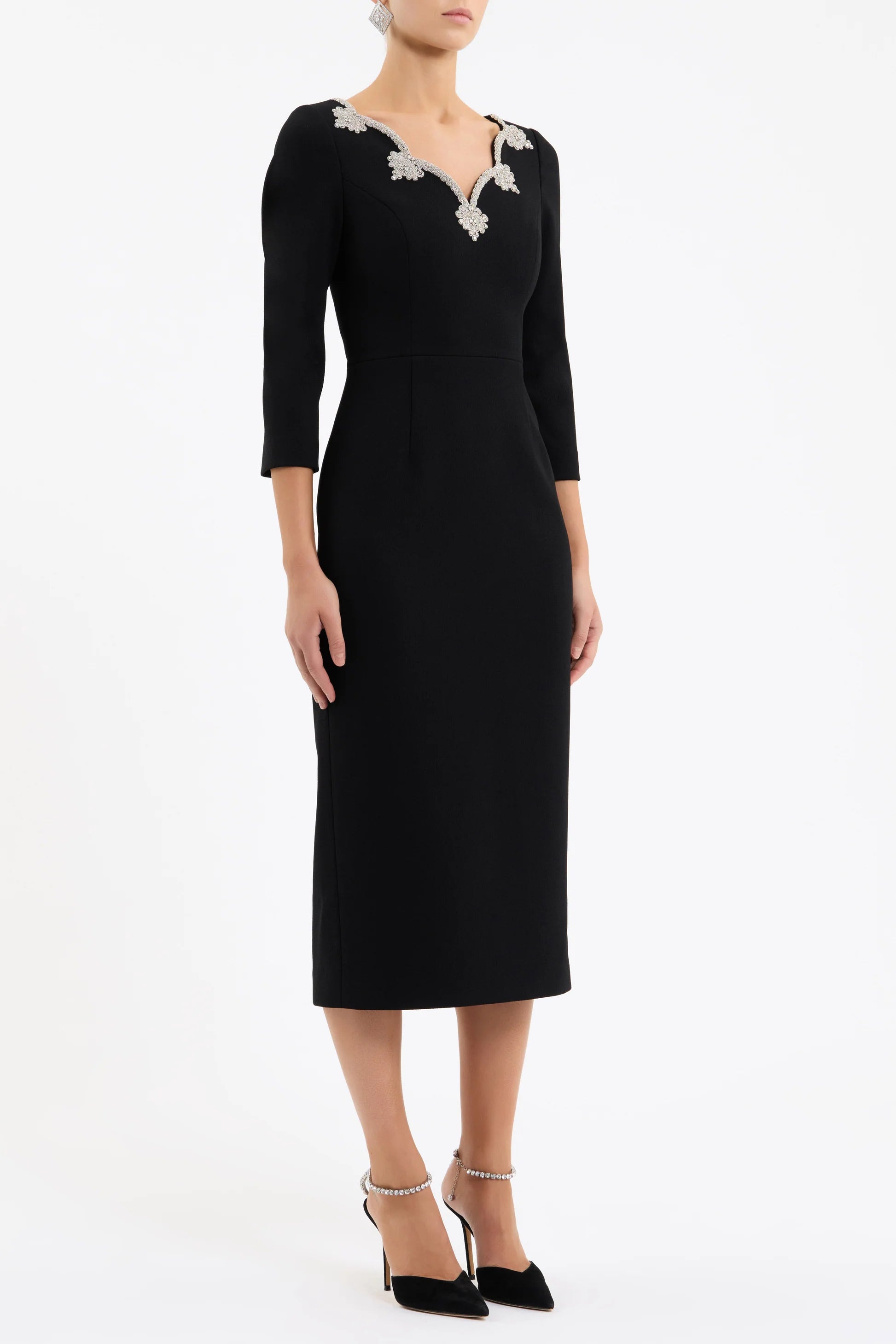 Robe midi Harlynn Rebecca Vallance noire